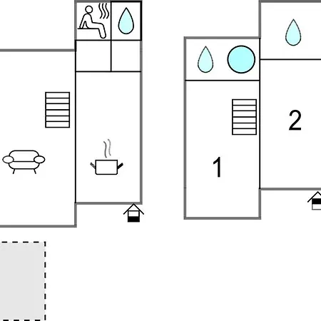 Feriehus In With Kitchen